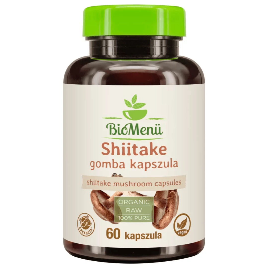 BioMenü BIO SHIITAKE gomba kapszula 60 db