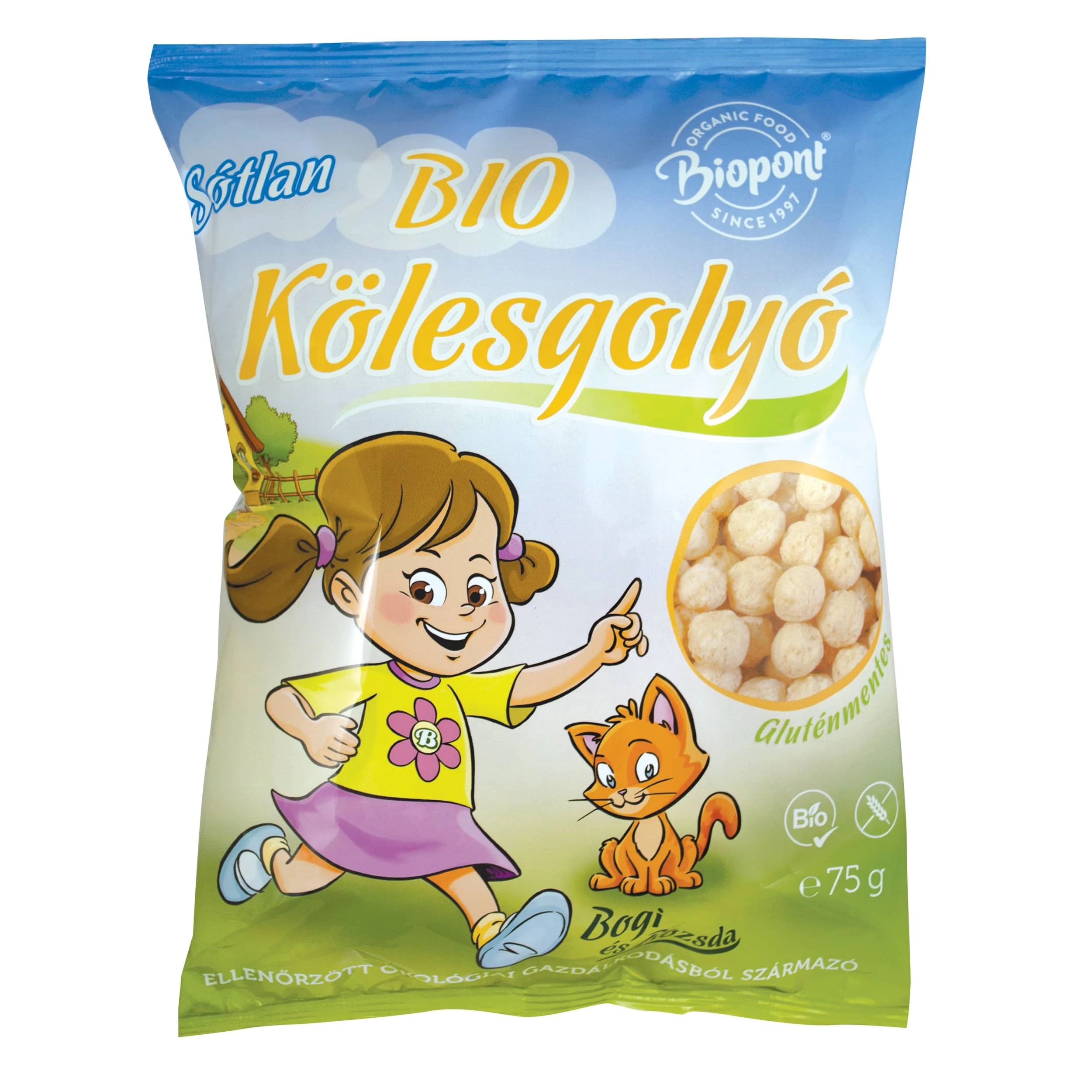 Biopont Extrudált kölesgolyó, sótlan 