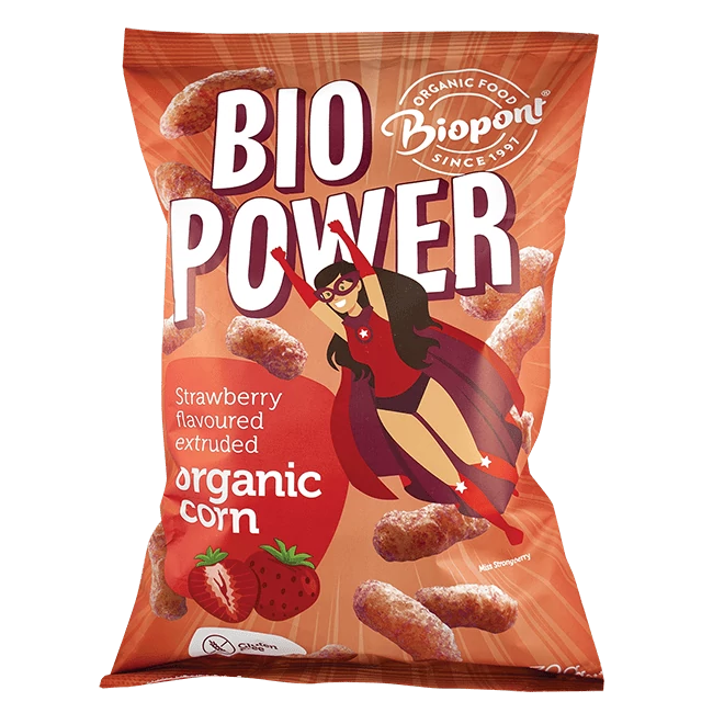 Biopont Extrudált kukorica, valódi eperporral, gluténmentes 70 g