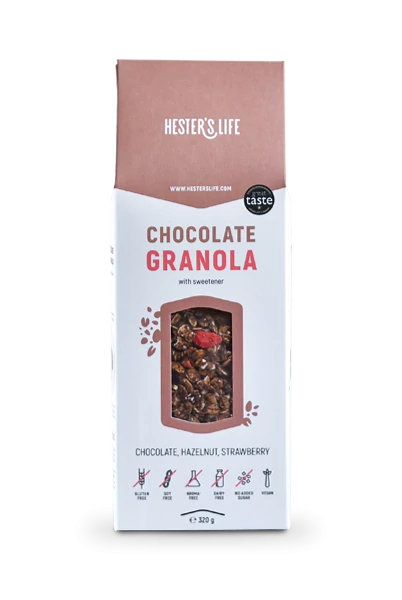 Hester's life chocolate granola - csokoládés granola 320 g