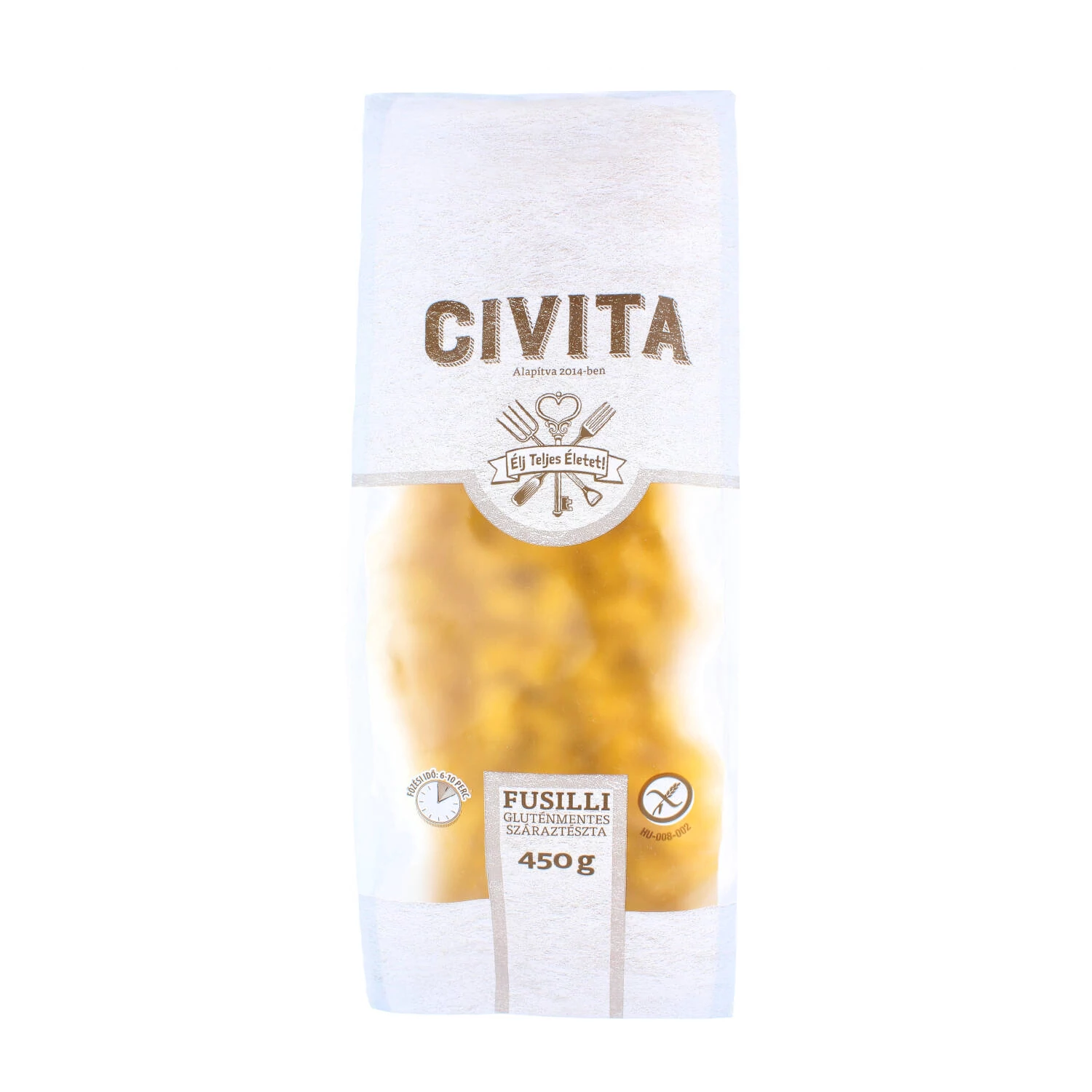 CIVITA Kukorica száraztészta orsó 450 g