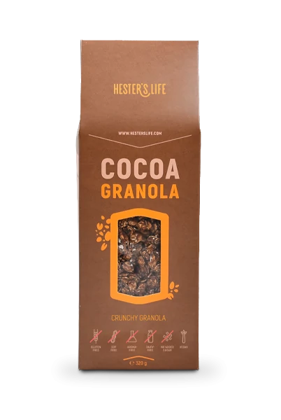 Hester’s life cocoa granola – kakaós granola 320 g