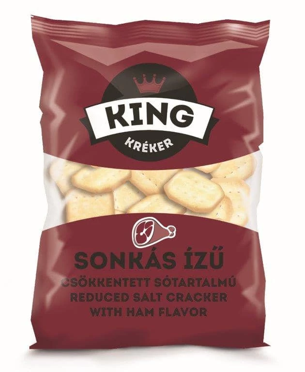 Detki KING sonkás ízű csökkentett sótartalmú kréker 100g