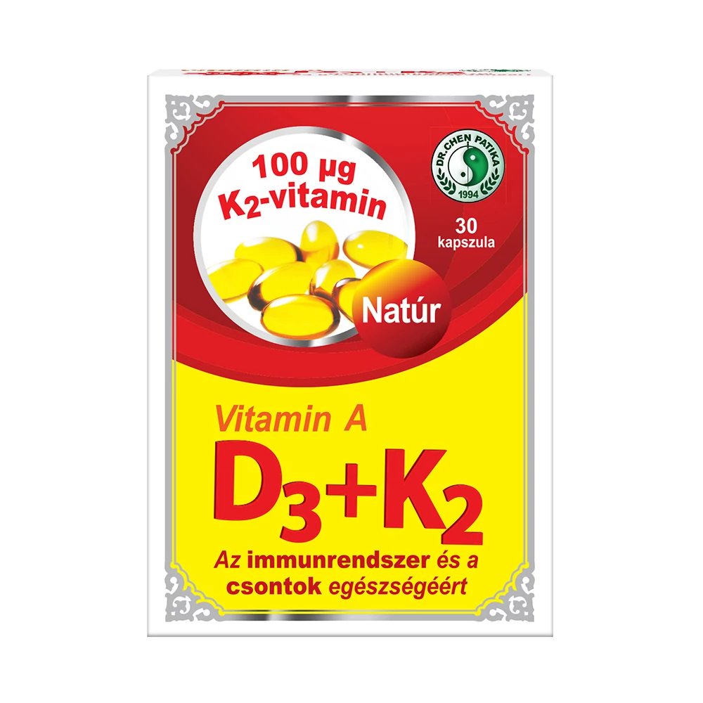 Dr. Chen Vitamin A+D3+K2 kapszula - 30 db