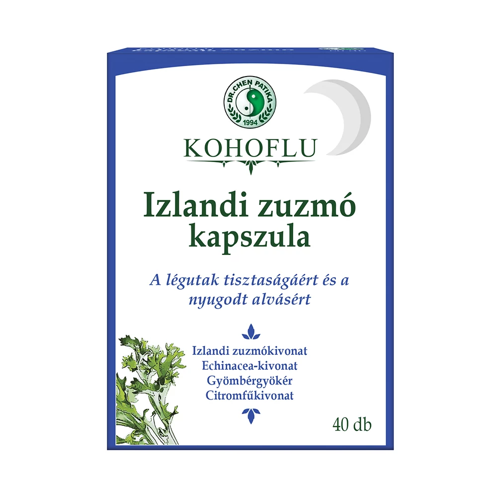 Dr. Chen Kohoflu izlandi zúzmó kapszula - éjjel – 40 db