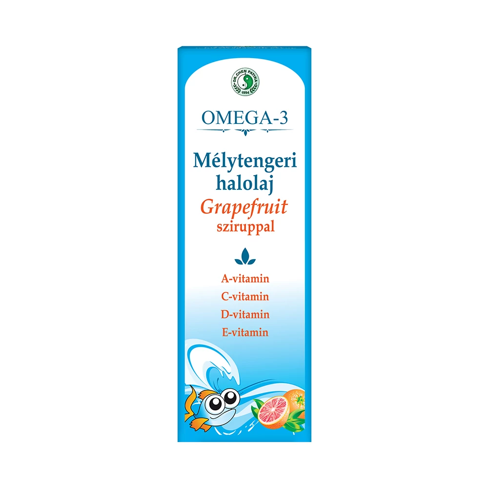 Dr. Chen Mélytengeri halolaj szirup grapefruittal és Omega-3 zsírsavval 500 ml