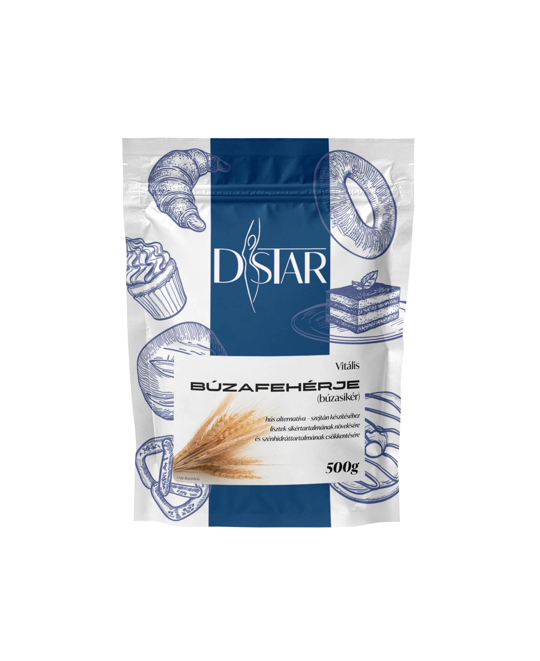 D-STAR Búzafehérje (búzasikér) 500 g