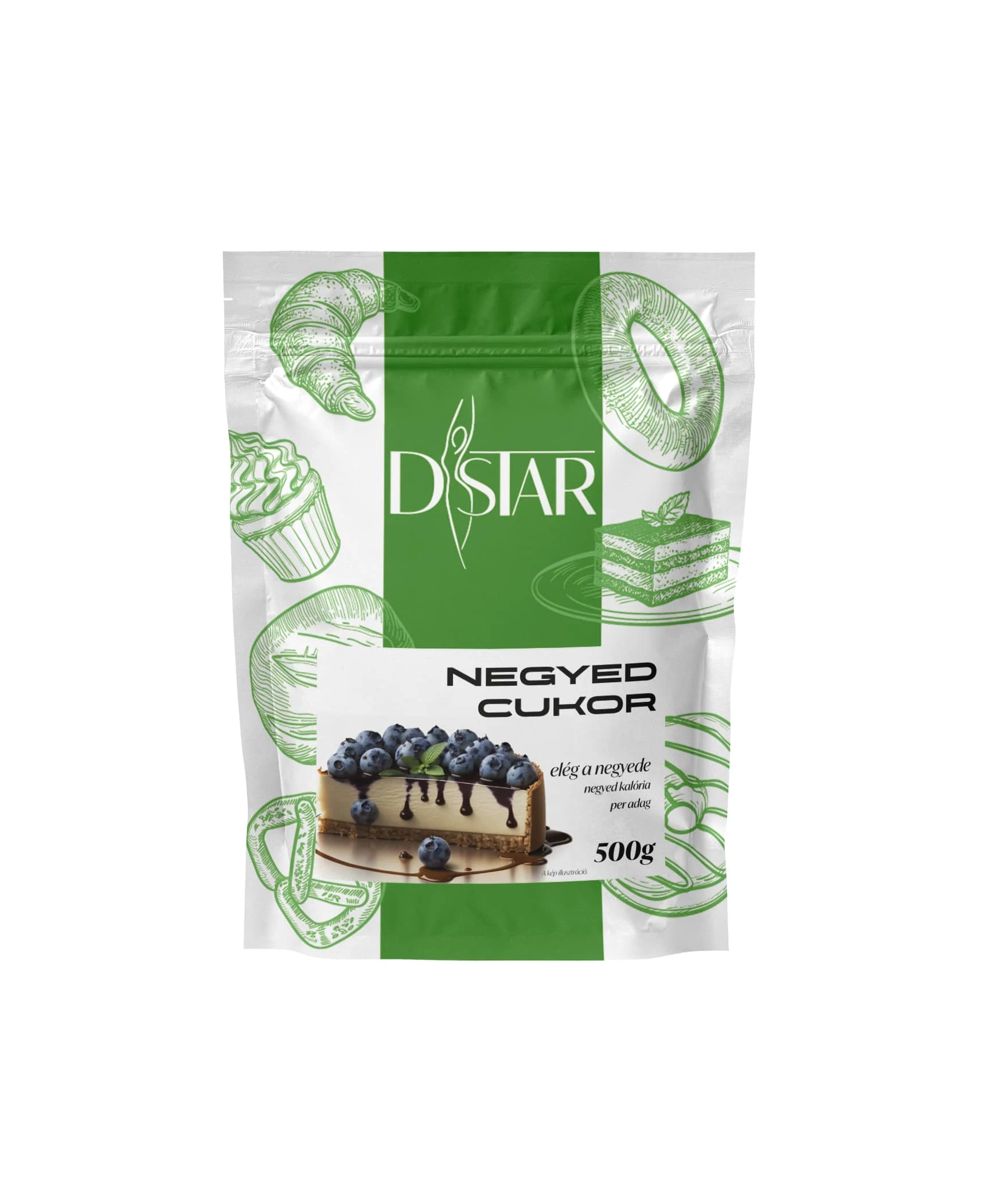 D-STAR Négyszeres erősségű cukor édesítőszerrel 500 g