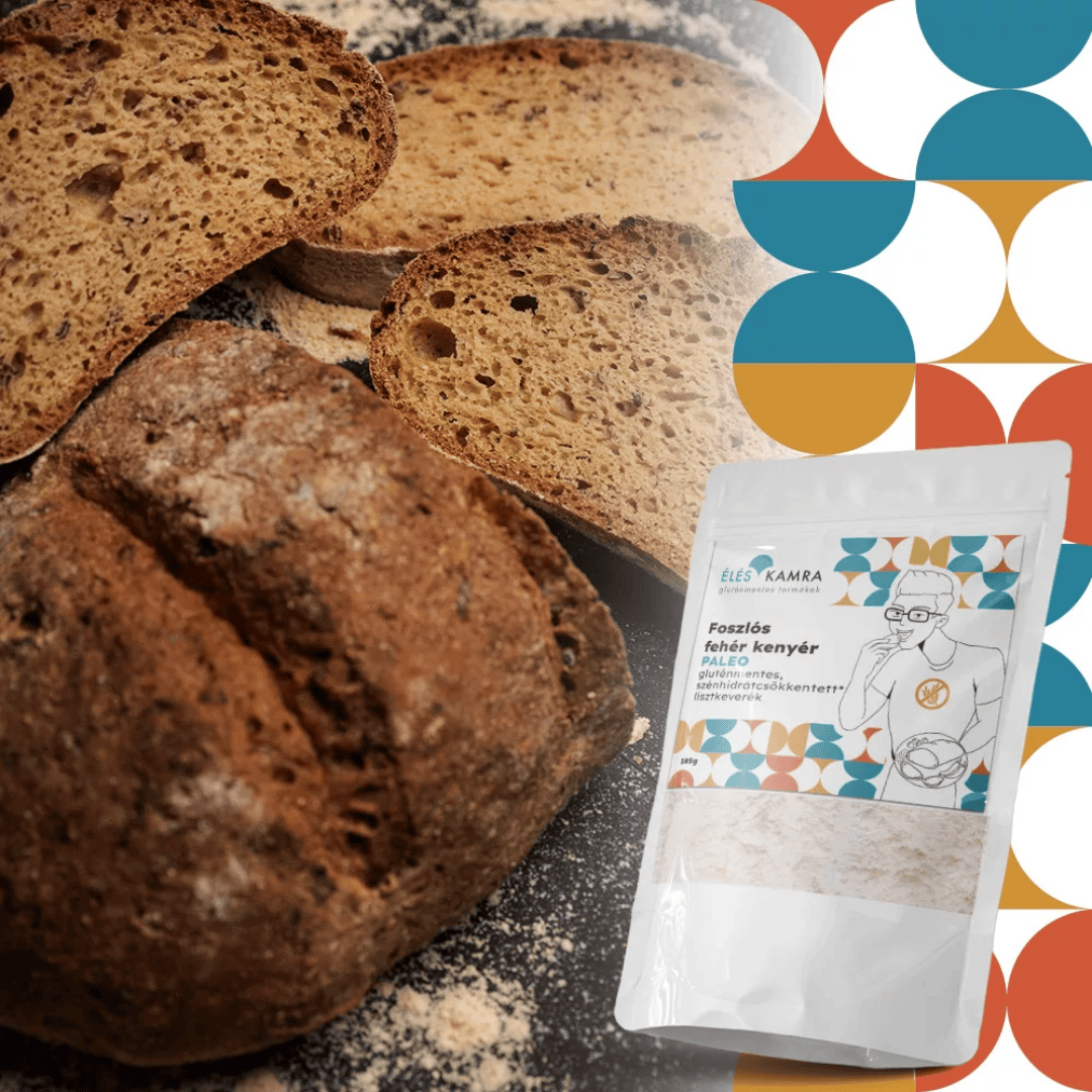 Éléskamra Foszlós fehér kenyér szénhidrát csökkentett lisztkeverék 185 g