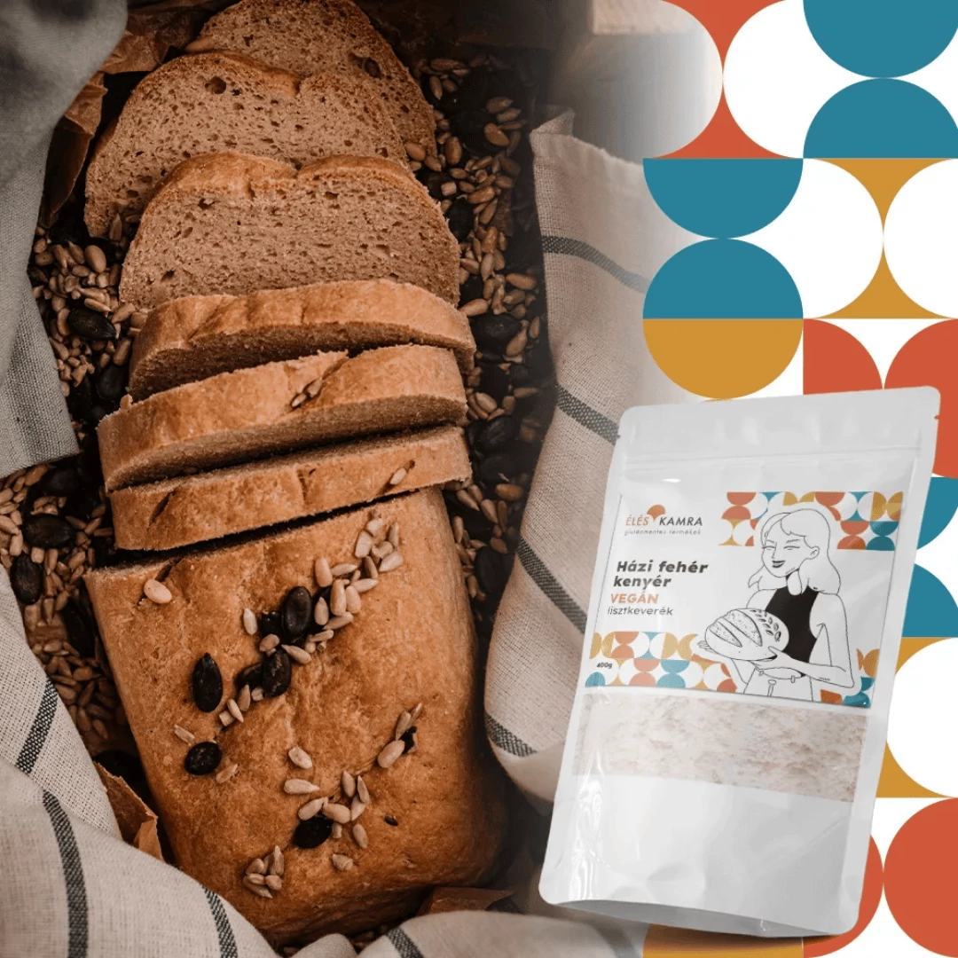 Éléskamra Vegán házi fehér kenyér lisztkeverék 400 g