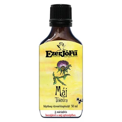EzerJóFű Máj tinktúra 50ml folyékony étrend-kiegészítő
