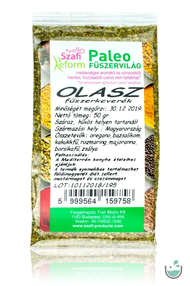 Szafi Reform paleo olaszos (pizza) fűszerkeverék 50 g