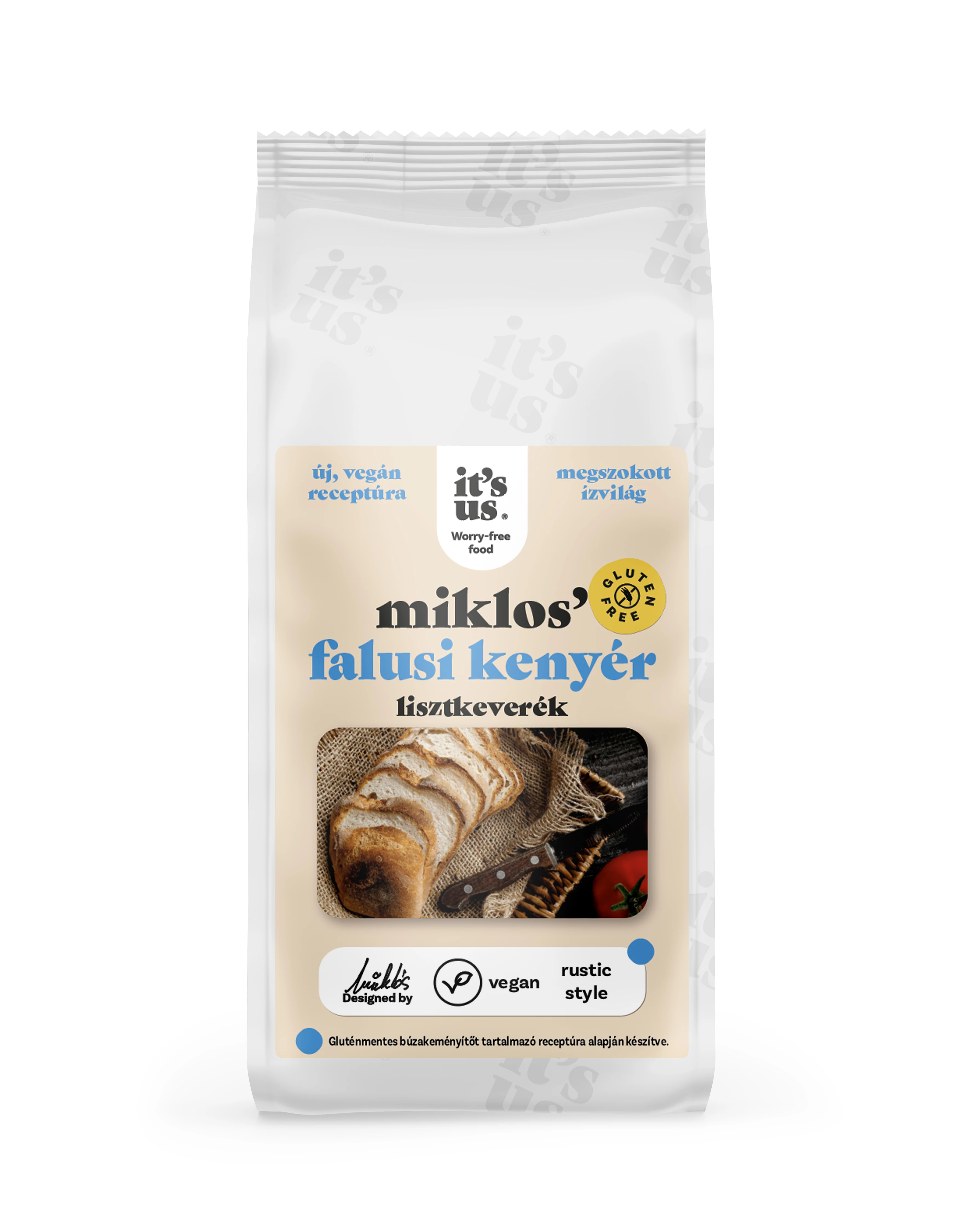 It's us MIKLOS' falusi kenyér gluténmentes lisztkeverék PKU-s 500g