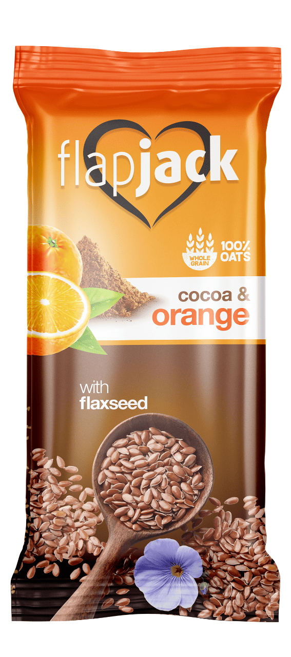 Flapjack Zabszelet narancsos-kakaós lenmaggal 60 g