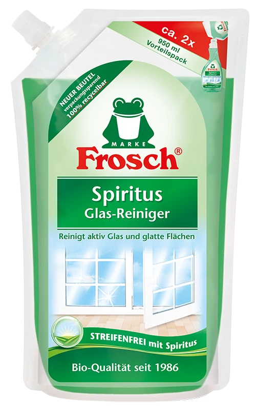 Frosch Ablaktisztító Spirituszos 950 ml utántöltő 