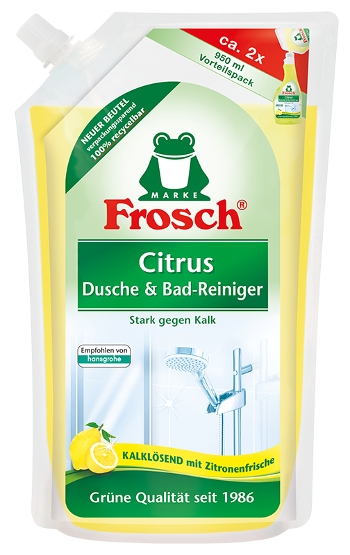 Frosch Fürdőszoba tisztító citrom 950 ml utántöltő 