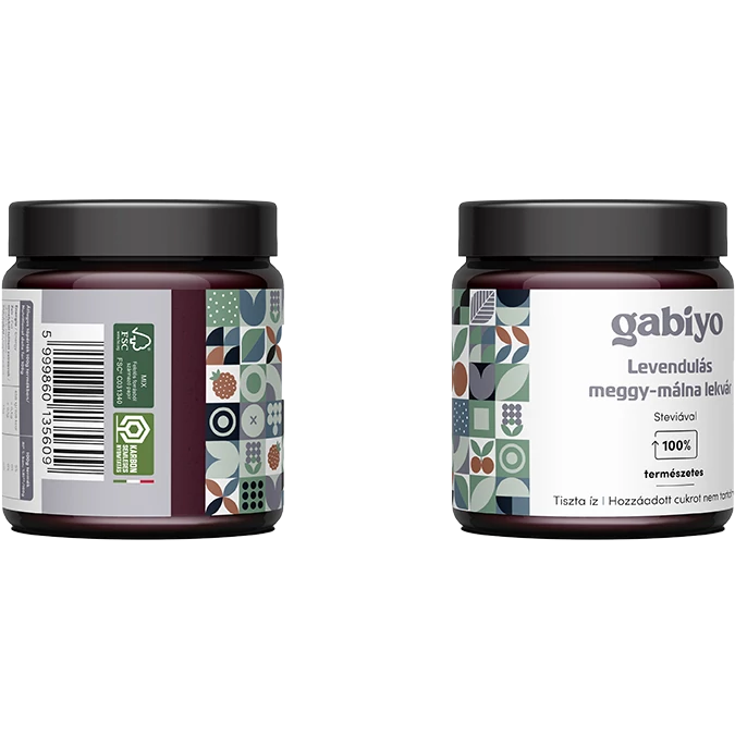 Gabiyo Levendulás meggy-málna lekvár 200 g