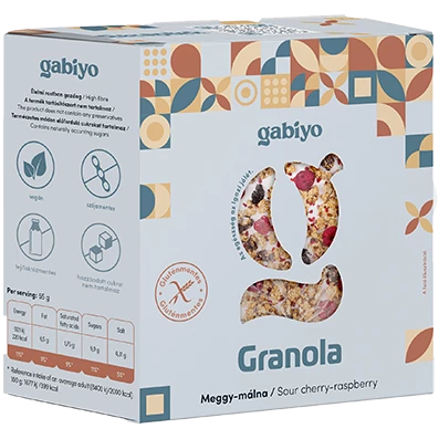 Gabiyo Meggy-málna granola 275 g 