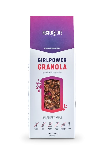 Hester's life girlpower granola - málnás granola 320 g