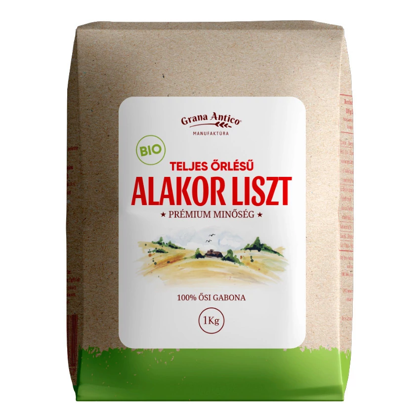 Grana Antico KÖVESMALMI Bio alakor liszt teljes őrlésű 1 kg 