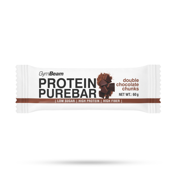 GymBeam PureBar fehérjeszelet Dupla Csoki 60 g