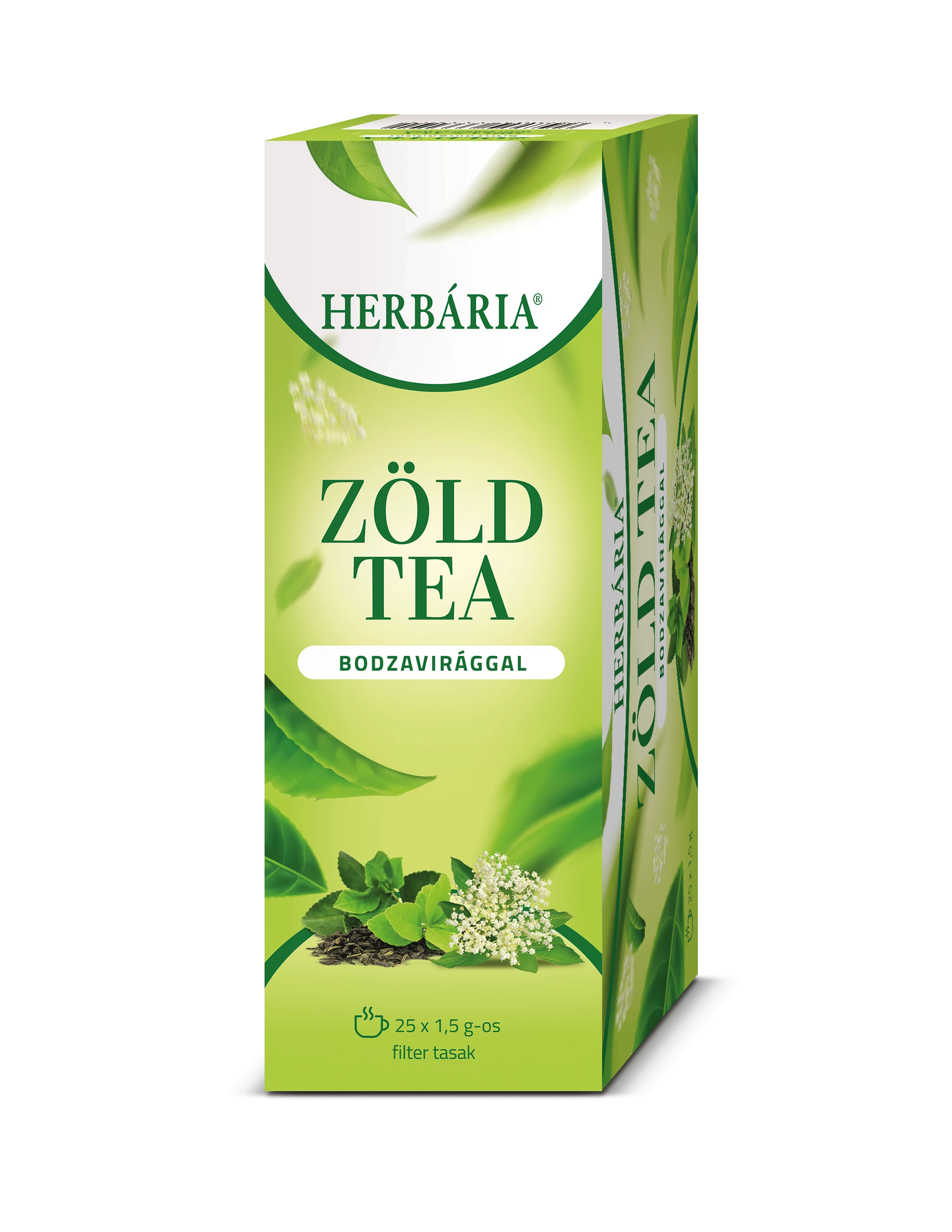Herbária Zöld tea bodza 