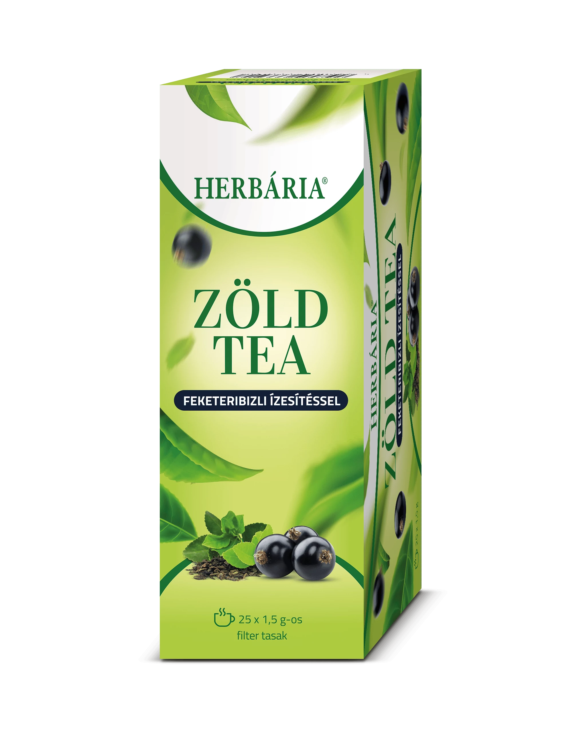 Herbária Zöld tea feketeribizli