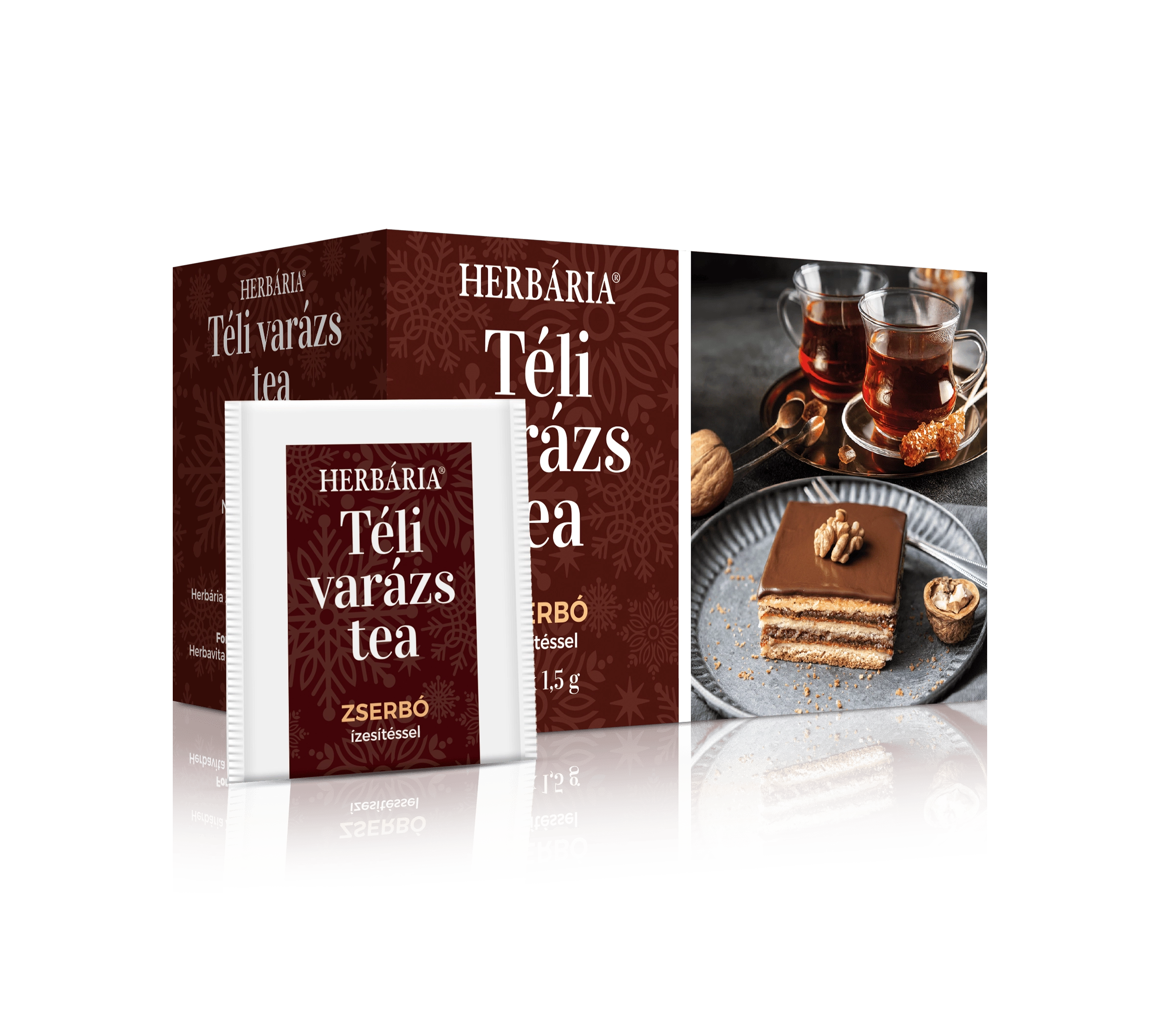 Herbária Téli varázs zserbó ízű filteres tea