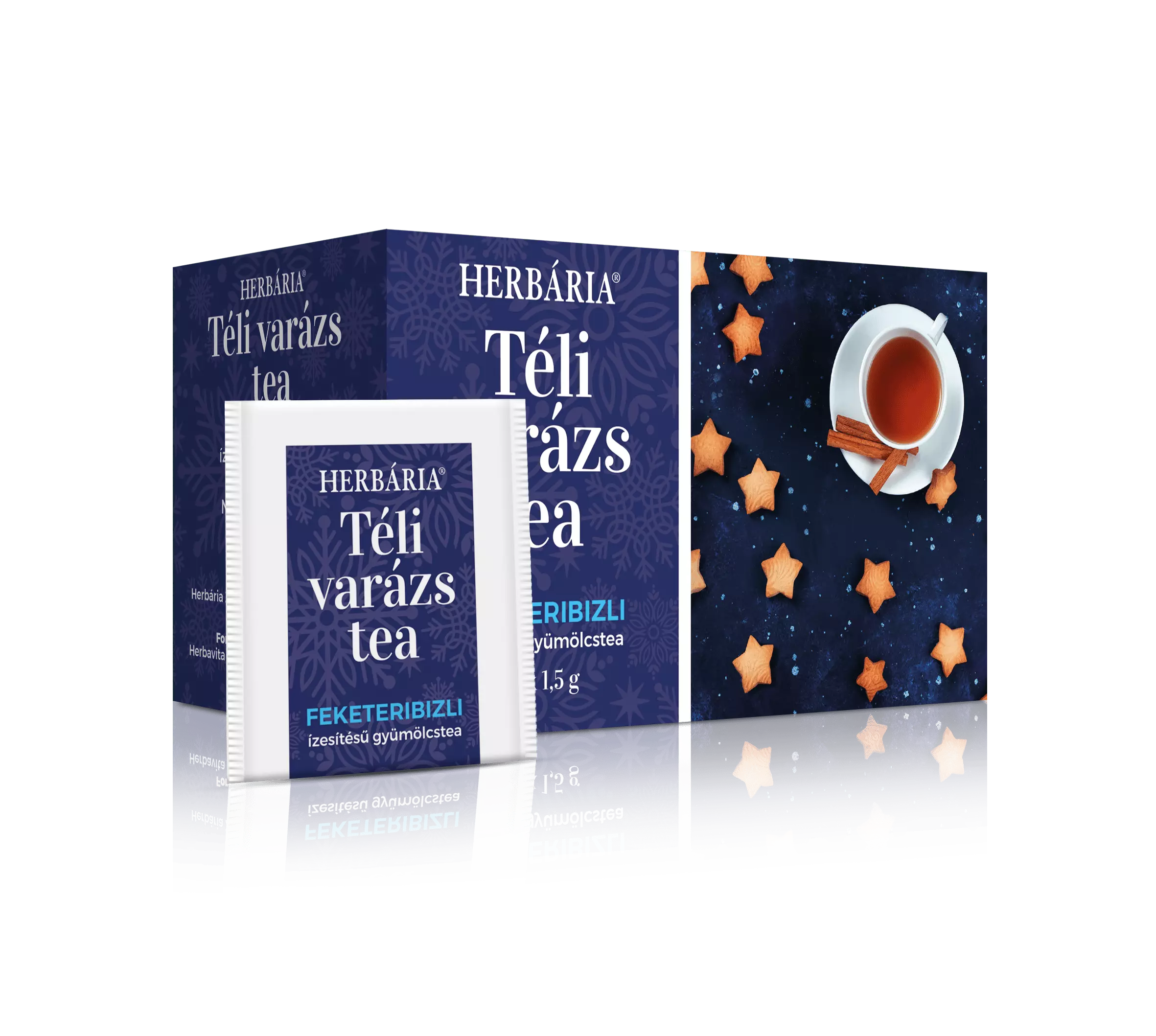 Herbária Téli varázs feketeribizli ízű filter tea
