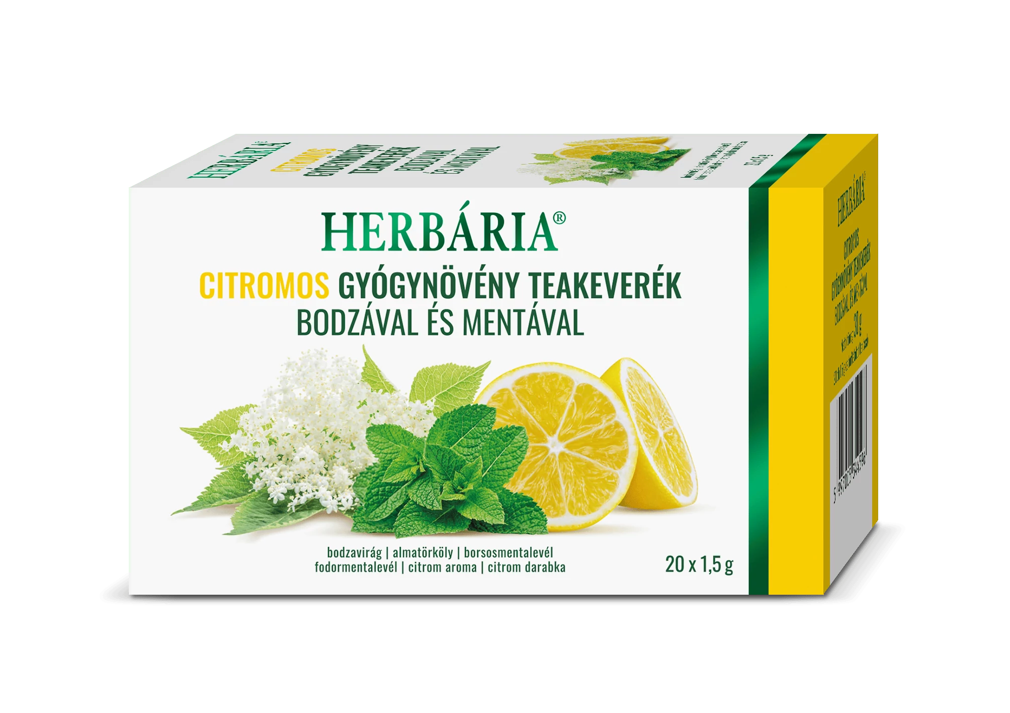 Herbária Citromos gyógynövény teakeverék bodzával, mentával