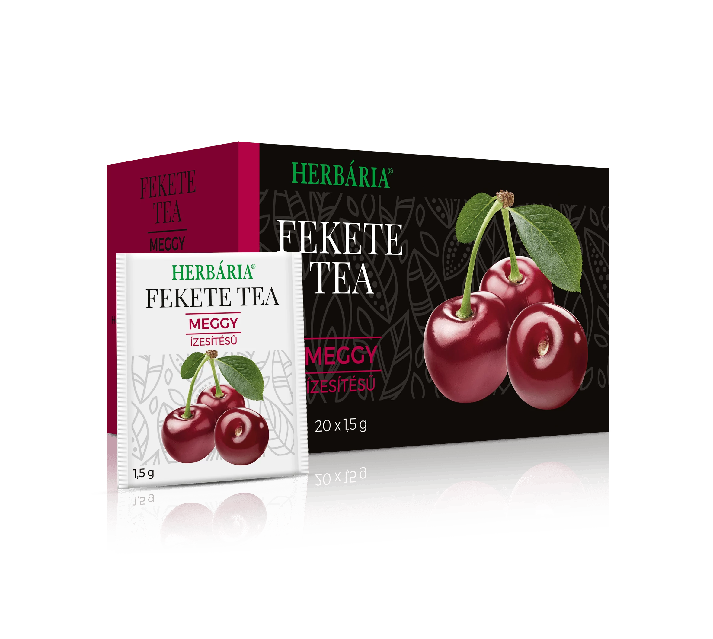 Herbária Meggy ízesítésű fekete tea