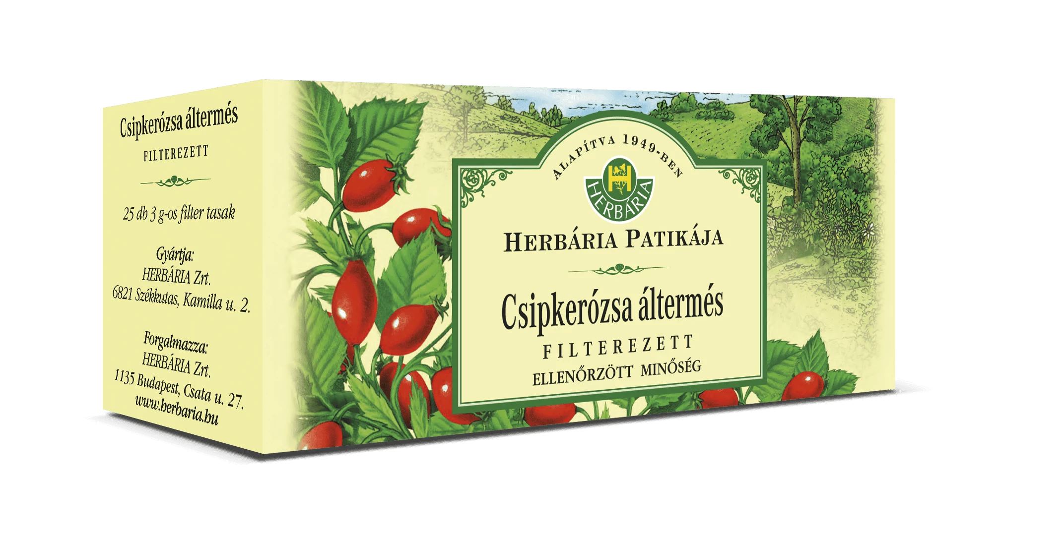 Herbária Csipkerózsa áltermés -hús (Rosae pseudo-fructus) filteres