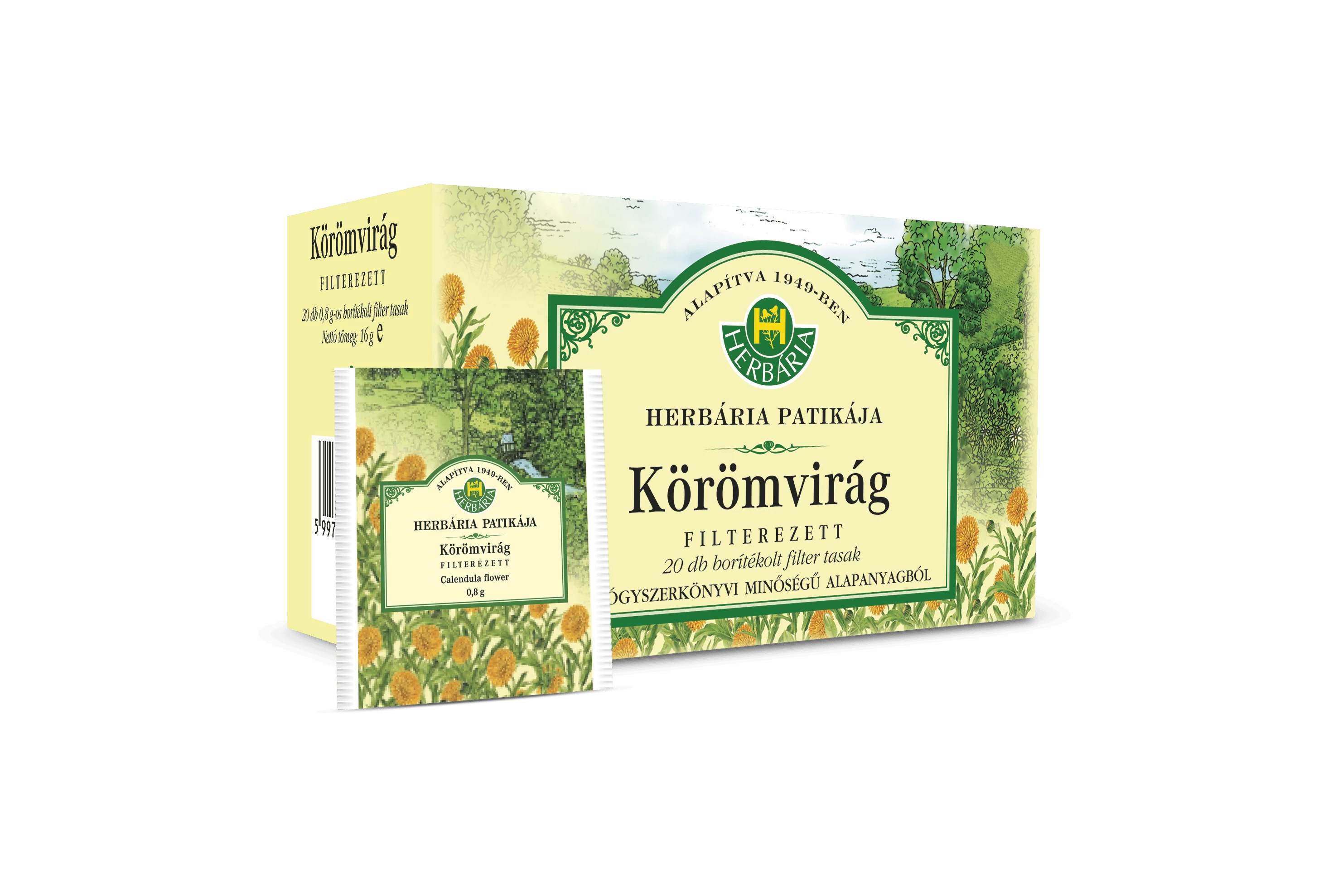 Herbária Körömvirág (Calendulae flos) filteres