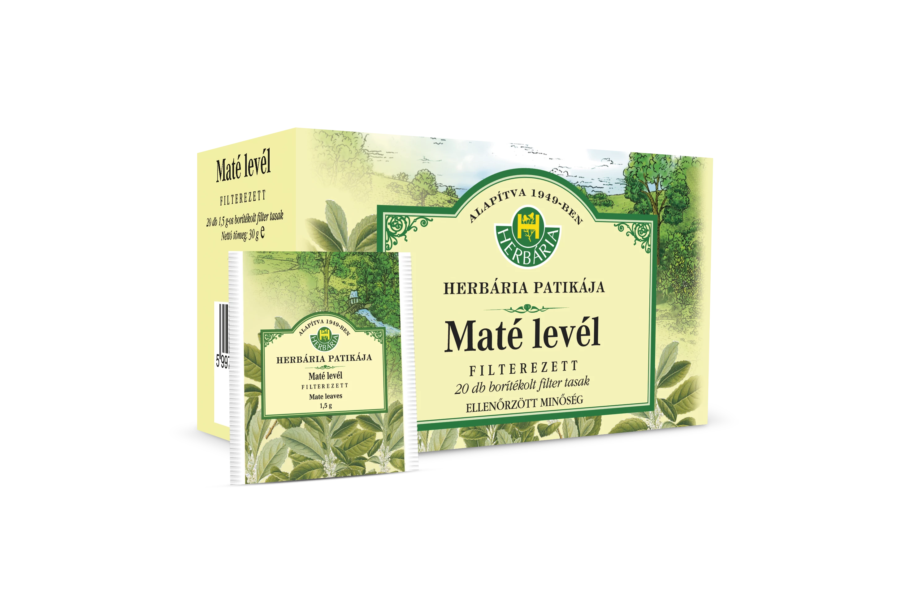 Herbária Maté levél (Mate folium) filteres