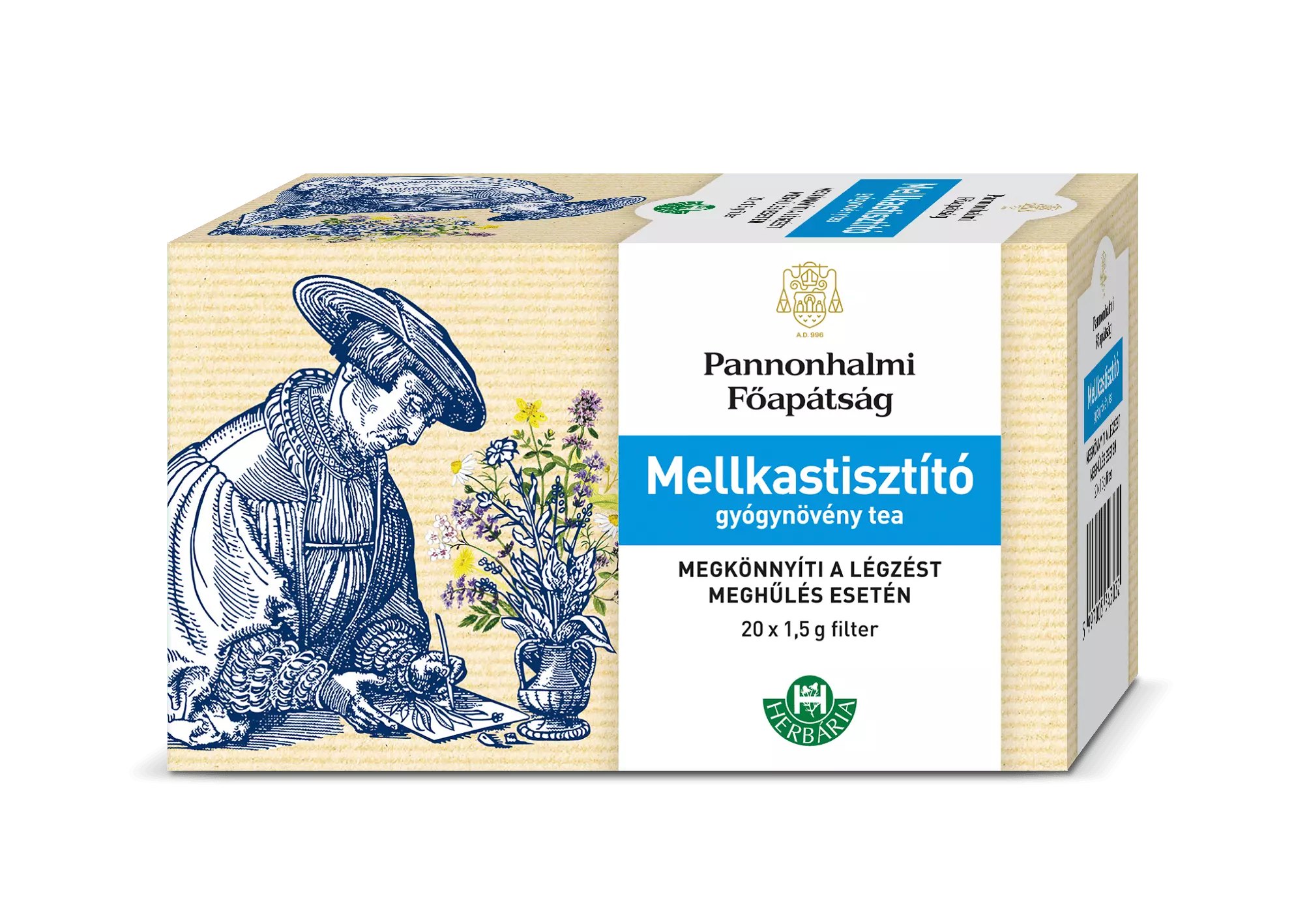 Herbária Pannonhalmi Mellkastisztító gyógynövény tea
