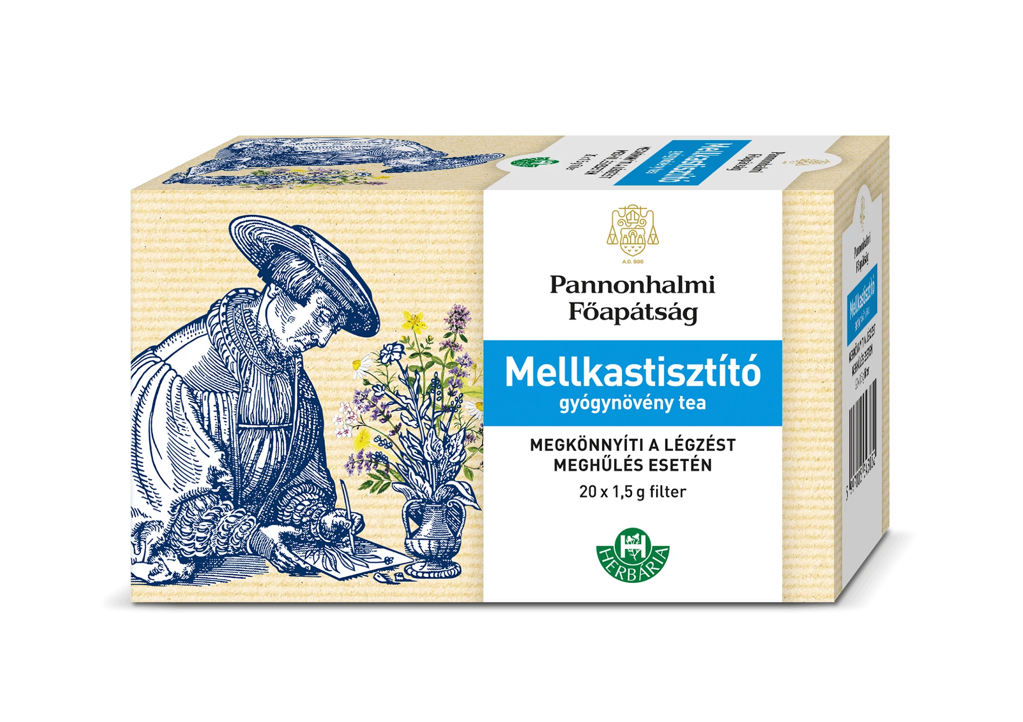 Herbária Pannonhalmi Mellkastisztító gyógynövény tea