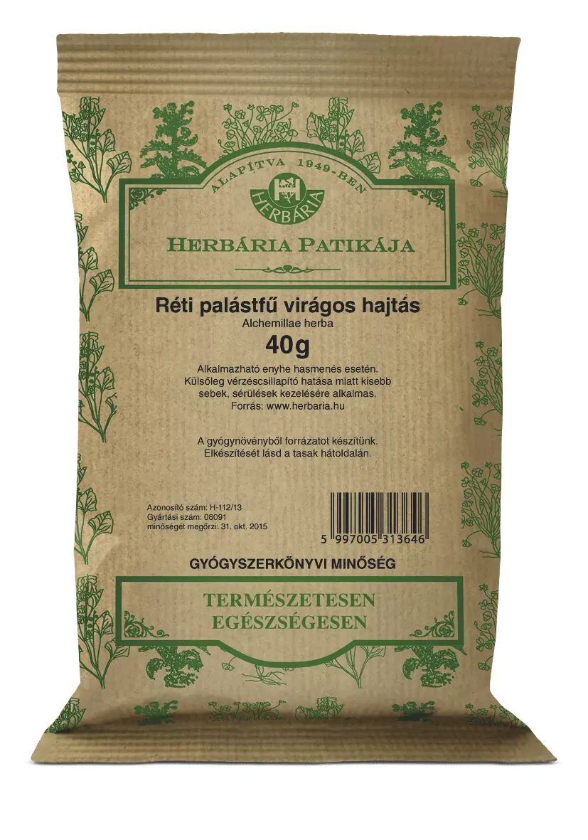 Herbária Réti palástfű virágos hajtás (Alchemillae herba) 40 g