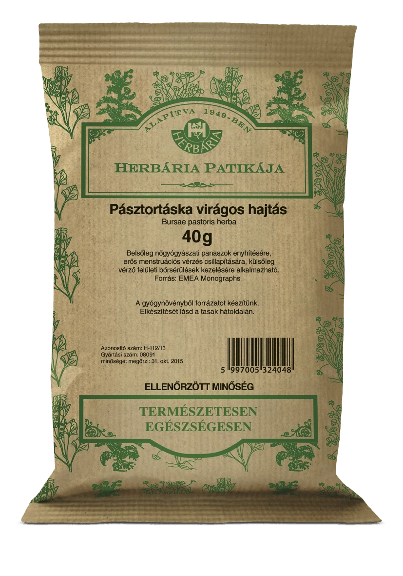 Herbária Pásztortáska virágos hajtás (Bursae pastoris herba) 40 g