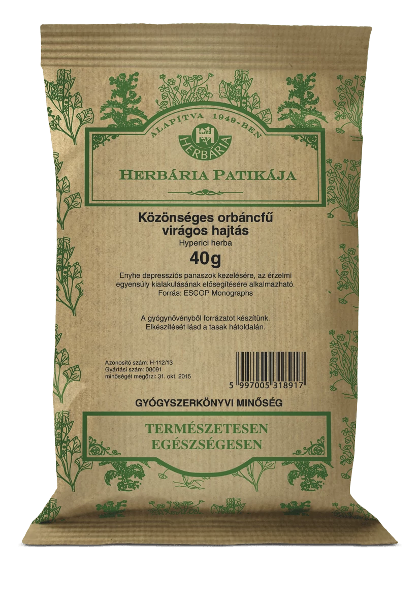 Herbária Közönséges orbáncfű virágos hajtás (Hyperici herba) 40 g