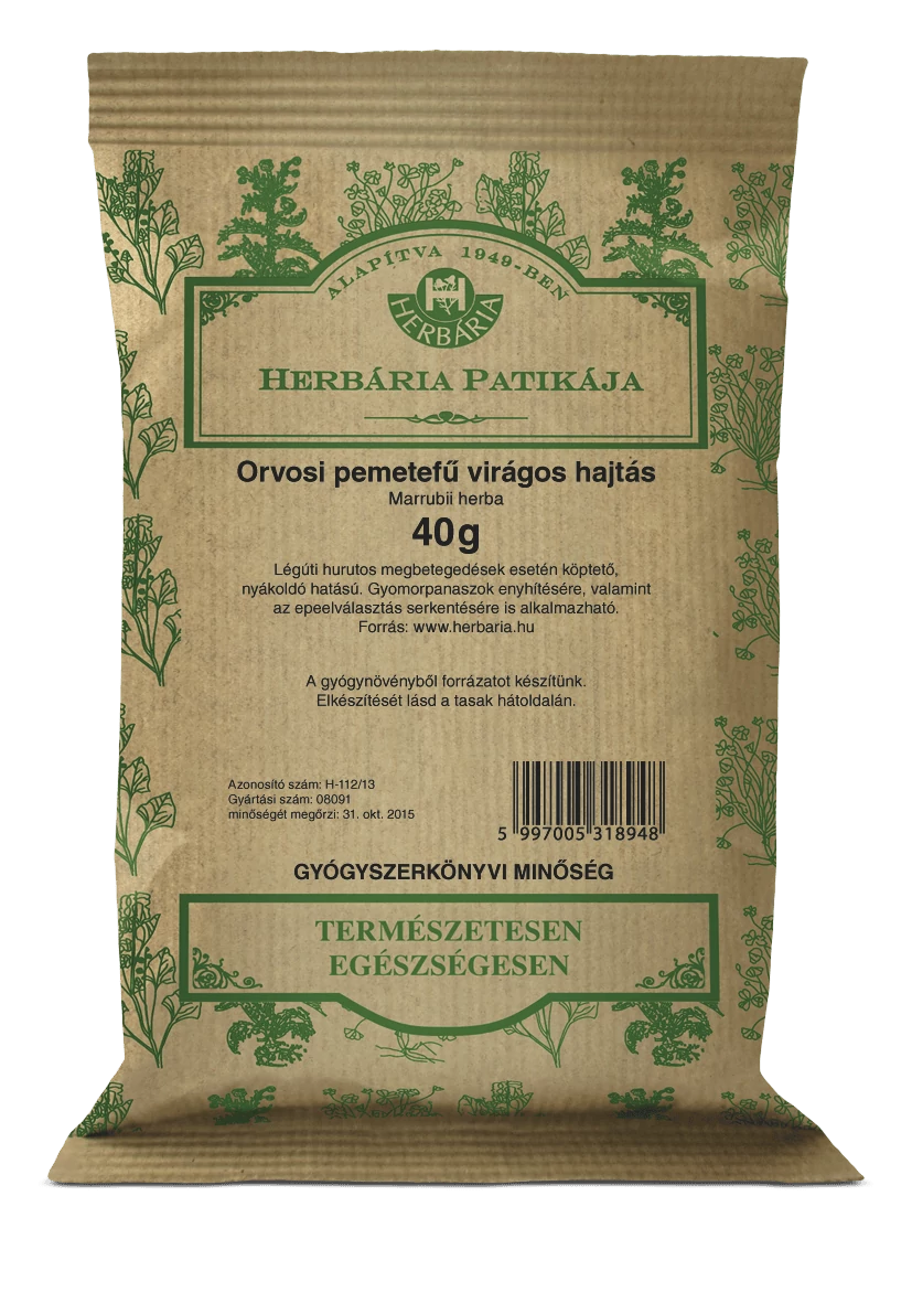 Herbária Orvosi pemetefű virágos hajtás (Marrubii herba) 40 g