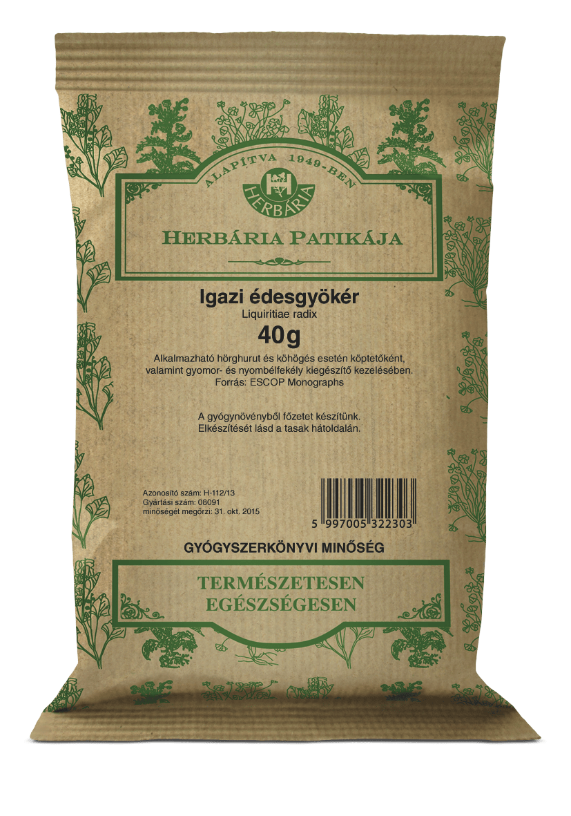 Herbária Igazi édesgyökér (Liquiritiae radix) 40 g