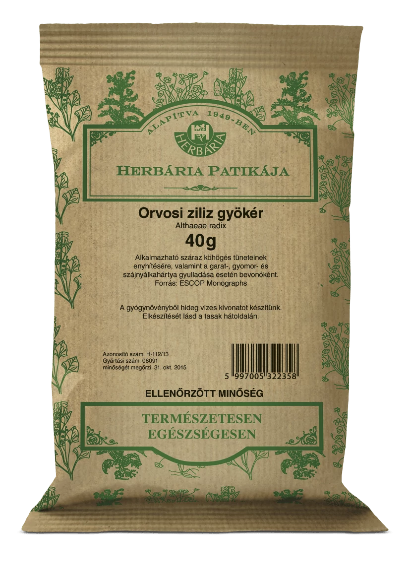 Herbária Orvosi ziliz gyökér (Althaeae radix) 40 g