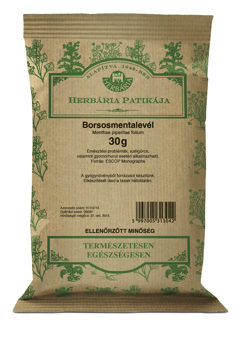 Herbária Borsosmentalevél (Menthae piperitae folium) 30 g