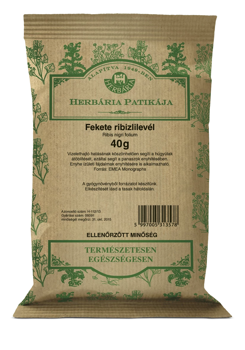 Herbária Feketeribizli levél (Ribis nigri folium) 40 g