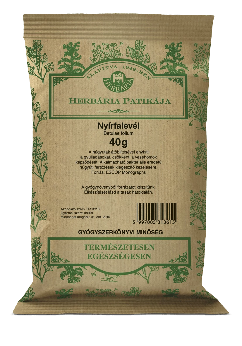 Herbária Nyírfalevél (Betulae folium) 40 g