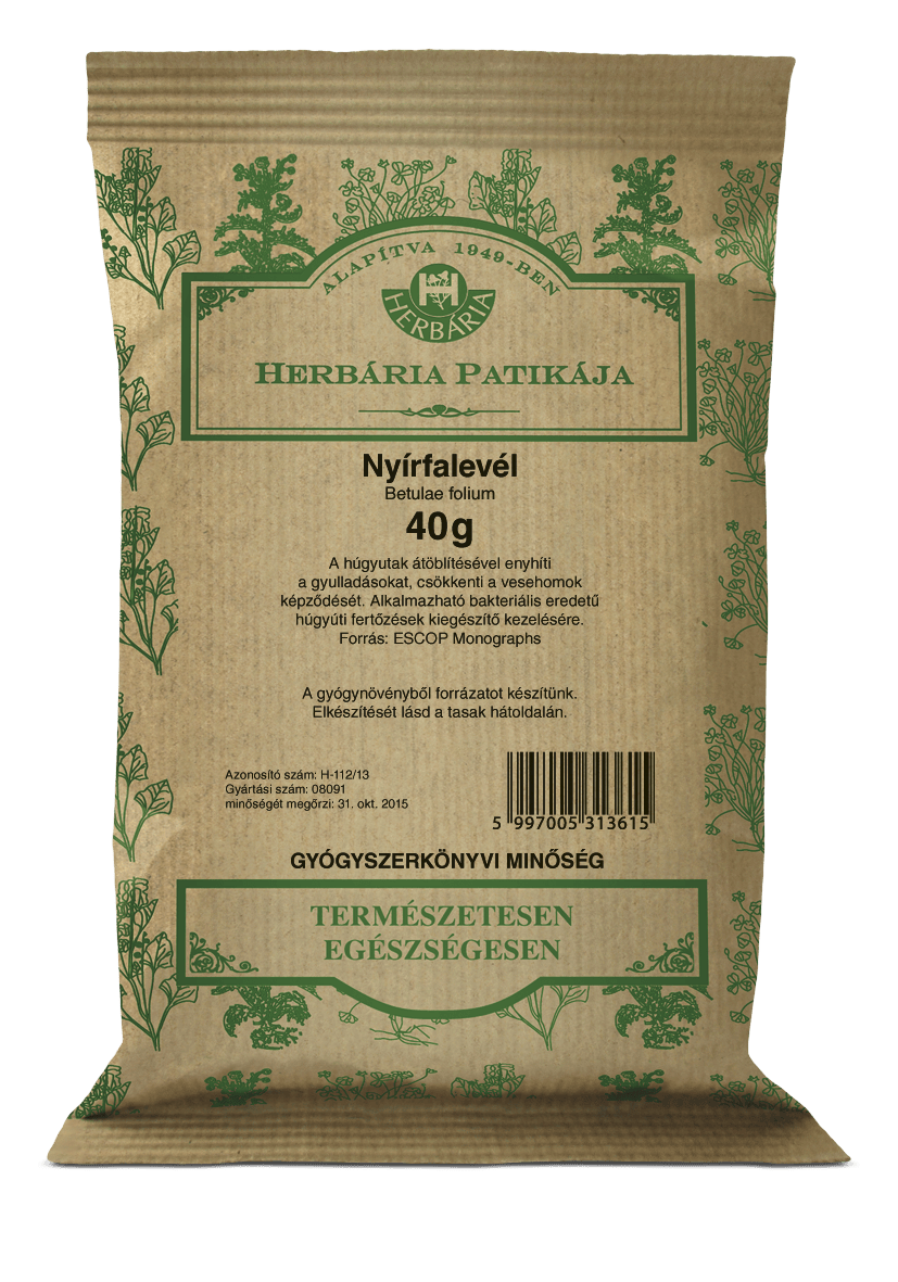 Herbária Nyírfalevél (Betulae folium) 40 g