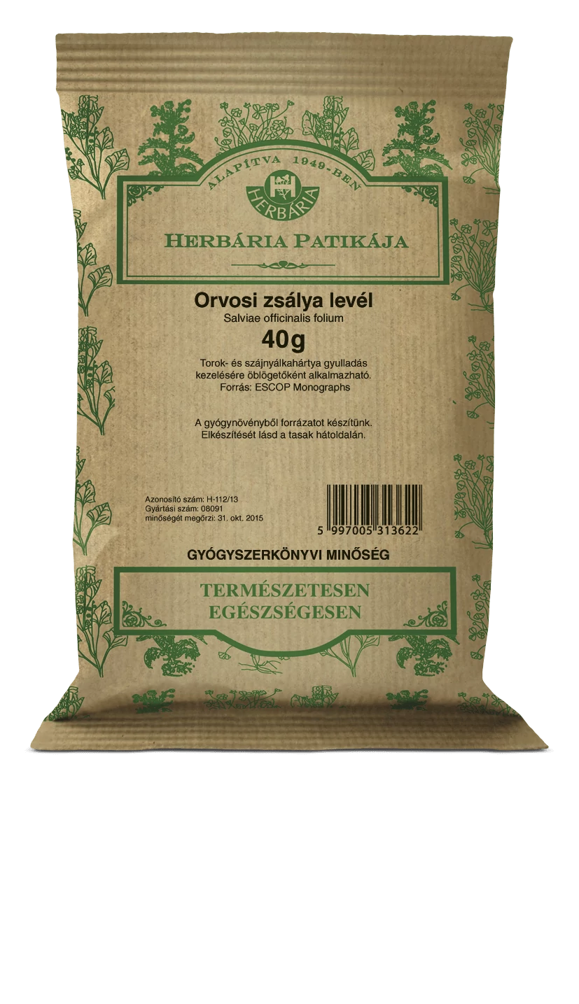 Herbária Orvosi zsálya levél (Salviae officinalis folium) 40 g