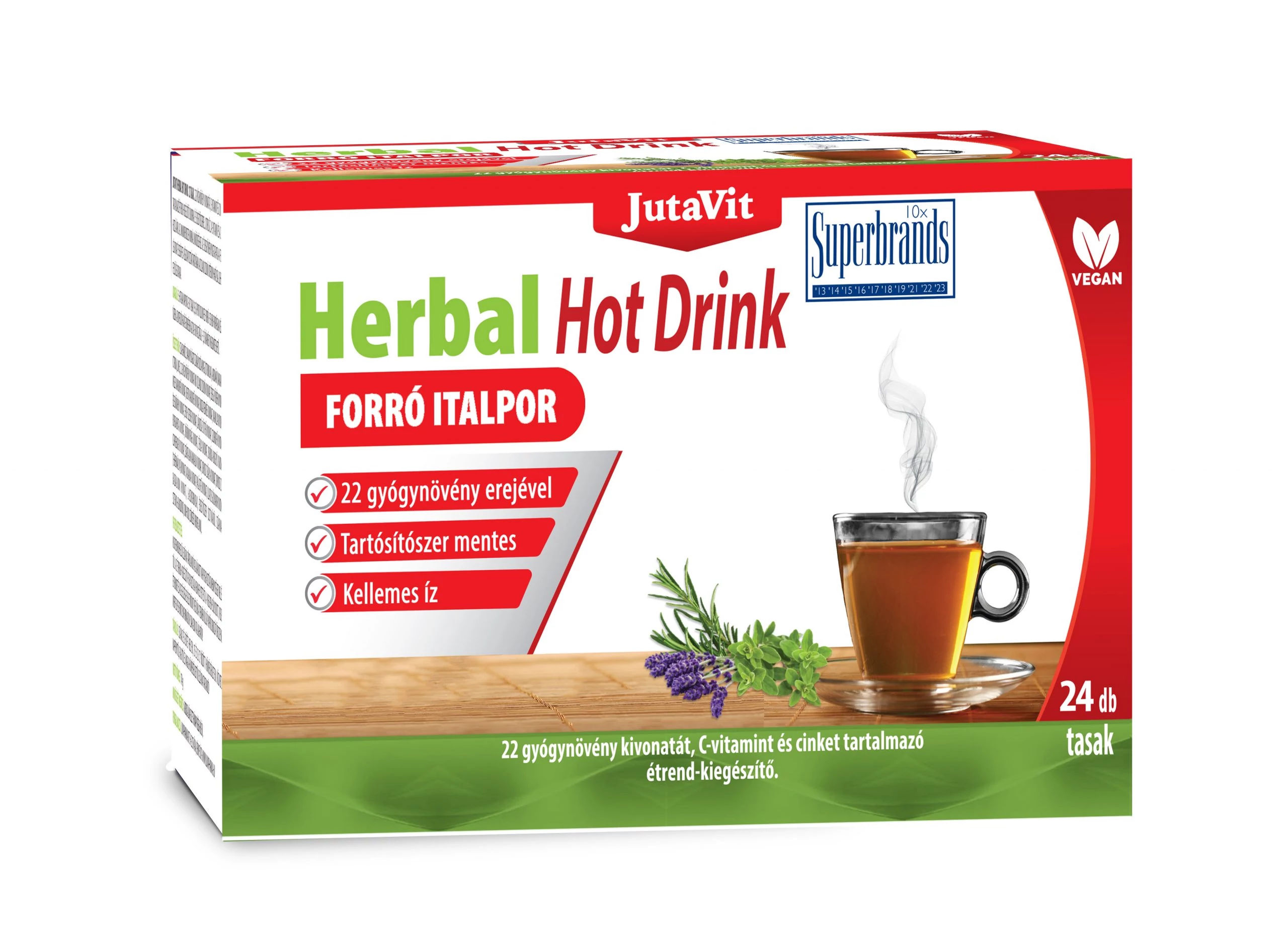 JutaVit Herbal Hot Drink Forró Italpor - 24 db
