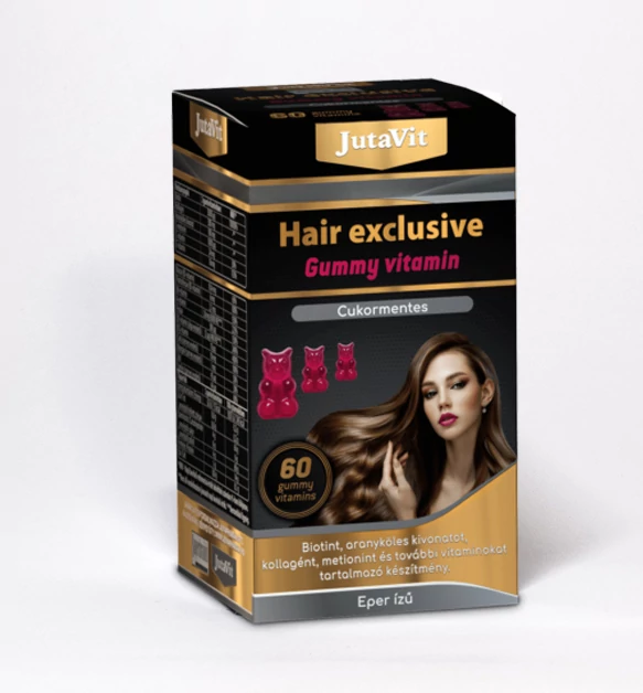 JutaVit Hair Exclusive Gummy Vitamin Cukormentes - 60 db