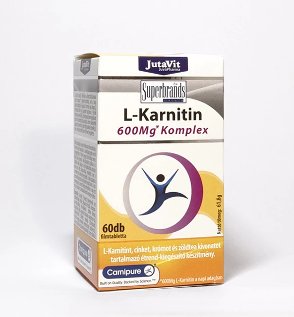 JutaVit L-Karnitin 600mg komplex - 60 db